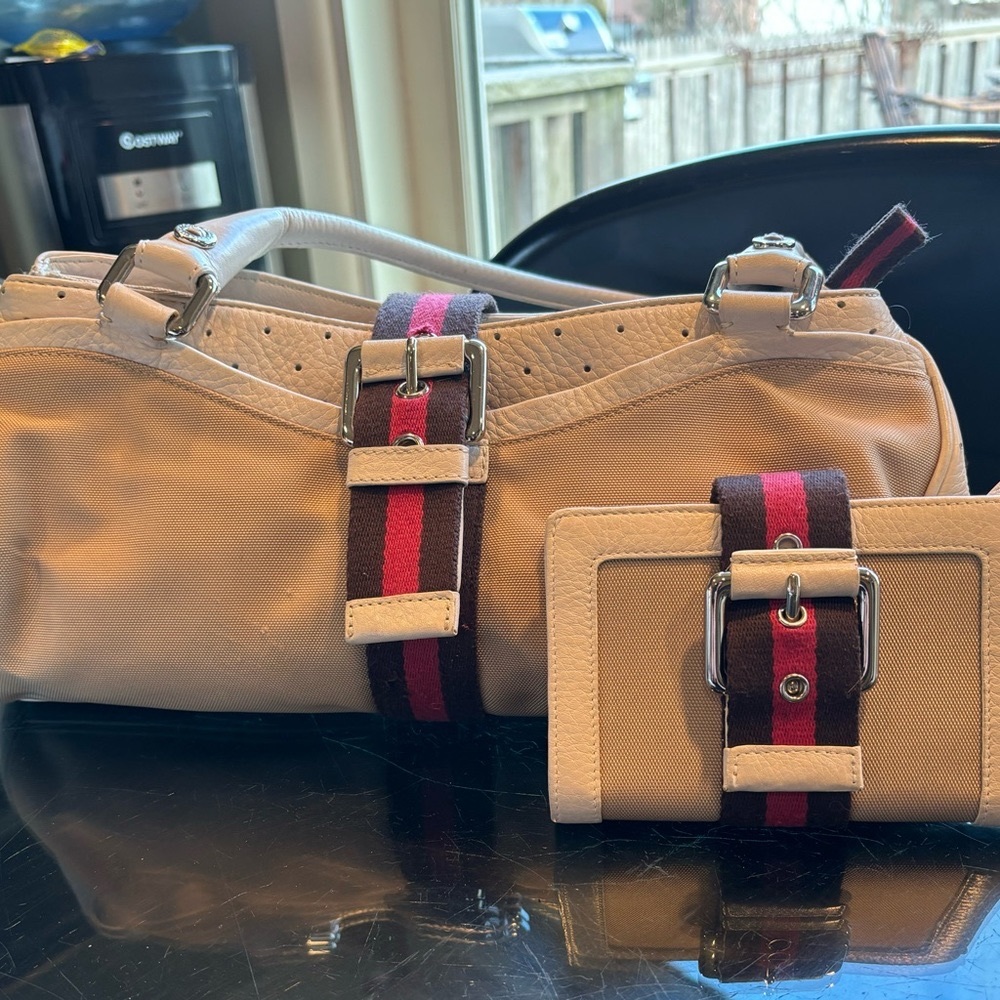 Cole Haan - vintage satchel with matching wallet “(wallet)” never used. Ck pics